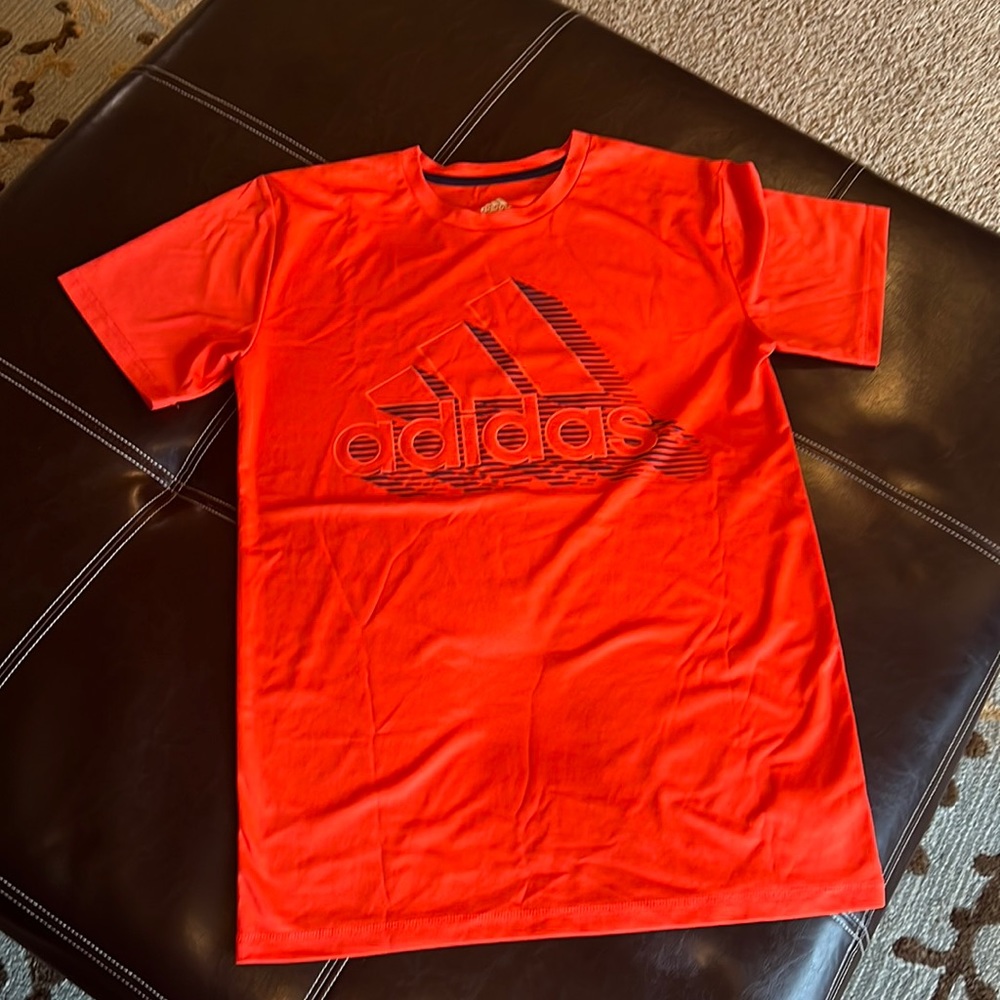 Adidas orange shirt. Athletic.